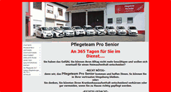 Desktop Screenshot of pflegeteam-pro-senior.de